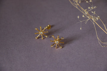 5 cz star ear studs